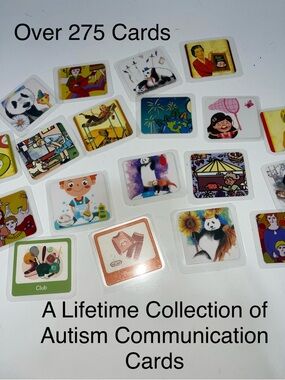 2/$40 Autism Communication Cards - Colorful Visual Support Set